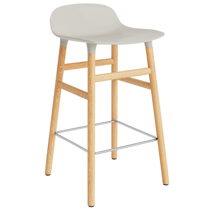 Normann Copenhagen Form Barkruk Low 65 cm - Eiken - Lichtgrijs