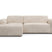 NADUVI Collection Nina Hoekbank Links - Velvet - Beige