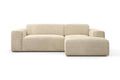 NADUVI Collection Nina Hoekbank Rechts - Ribstof - Crème