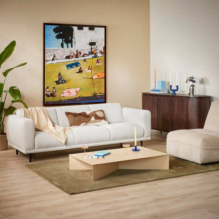 by fonQ Wave Plaid 130 x 200 cm - Biscuit