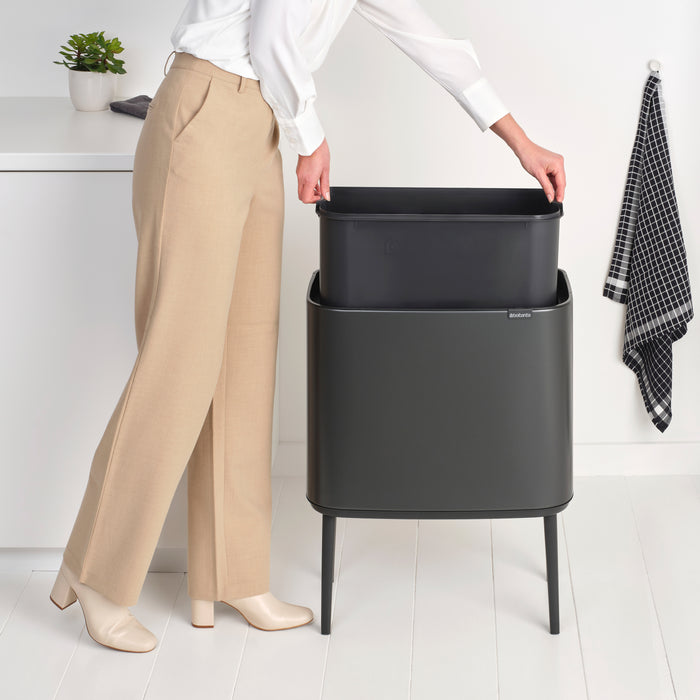 Brabantia Bo Touch Bin Afvalemmer 36 Liter - Confident Grey