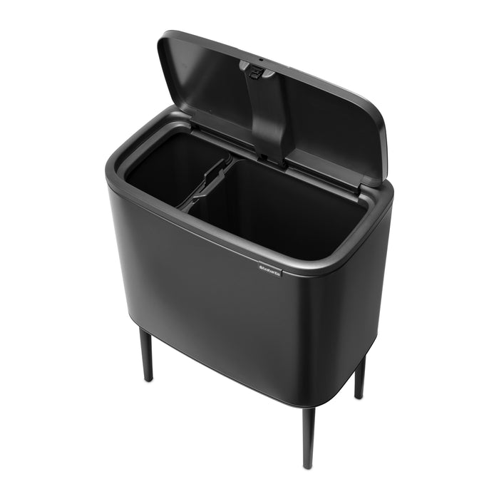 Brabantia Bo Touch Bin Afvalemmer 11 + 23 Liter - Confident Grey