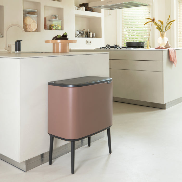 Brabantia Bo Touch Bin Afvalemmer 11 + 23 Liter - Satin Taupe