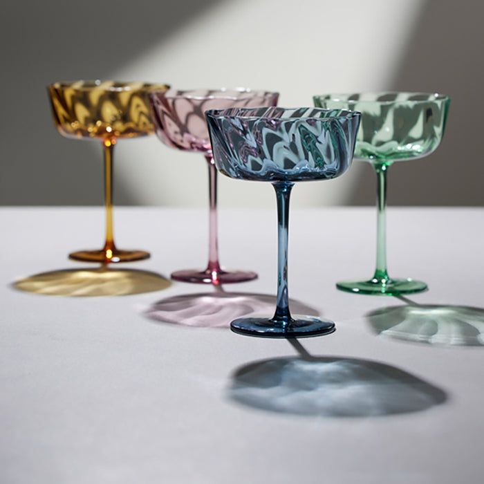 Lyngby Vienna Champagneglazen  4st. - Amber