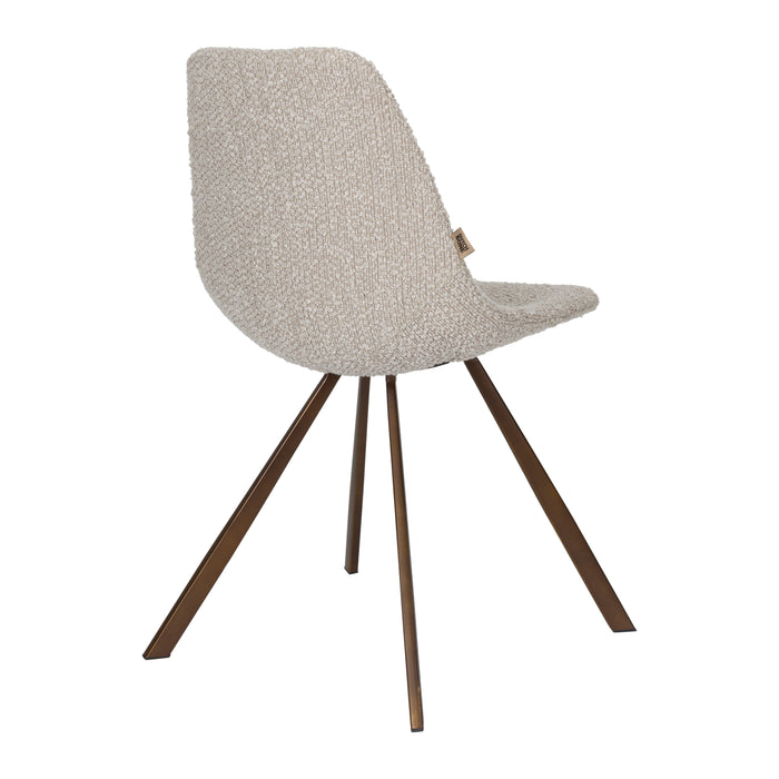 Dutchbone Franky Eetkamerstoel Bouclé - Greige