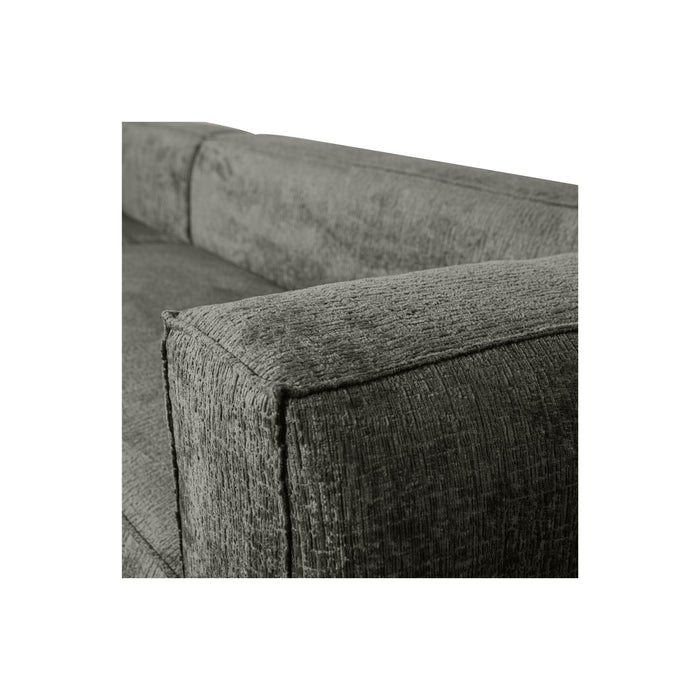 WOOOD Bean Hoekbank Links - Structure Velvet - Waterplant