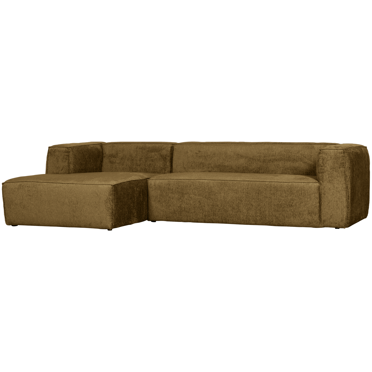 WOOOD Bean Hoekbank Links - Structure Velvet - Spices