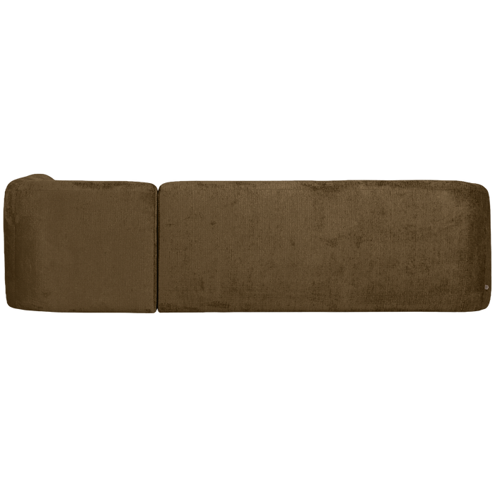 WOOOD Sloping Hoekbank Rechts - Velvet - Brass