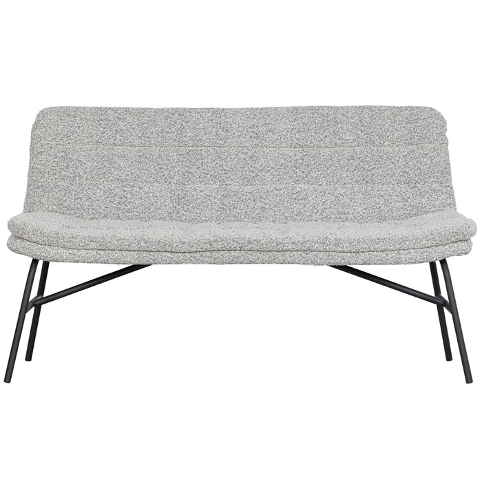 WOOOD Lucy Eetkamerbankje - Bouclé - Off White  - 87x150x67