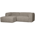 WOOOD Bean Hoekbank Links - Melange - Travertin