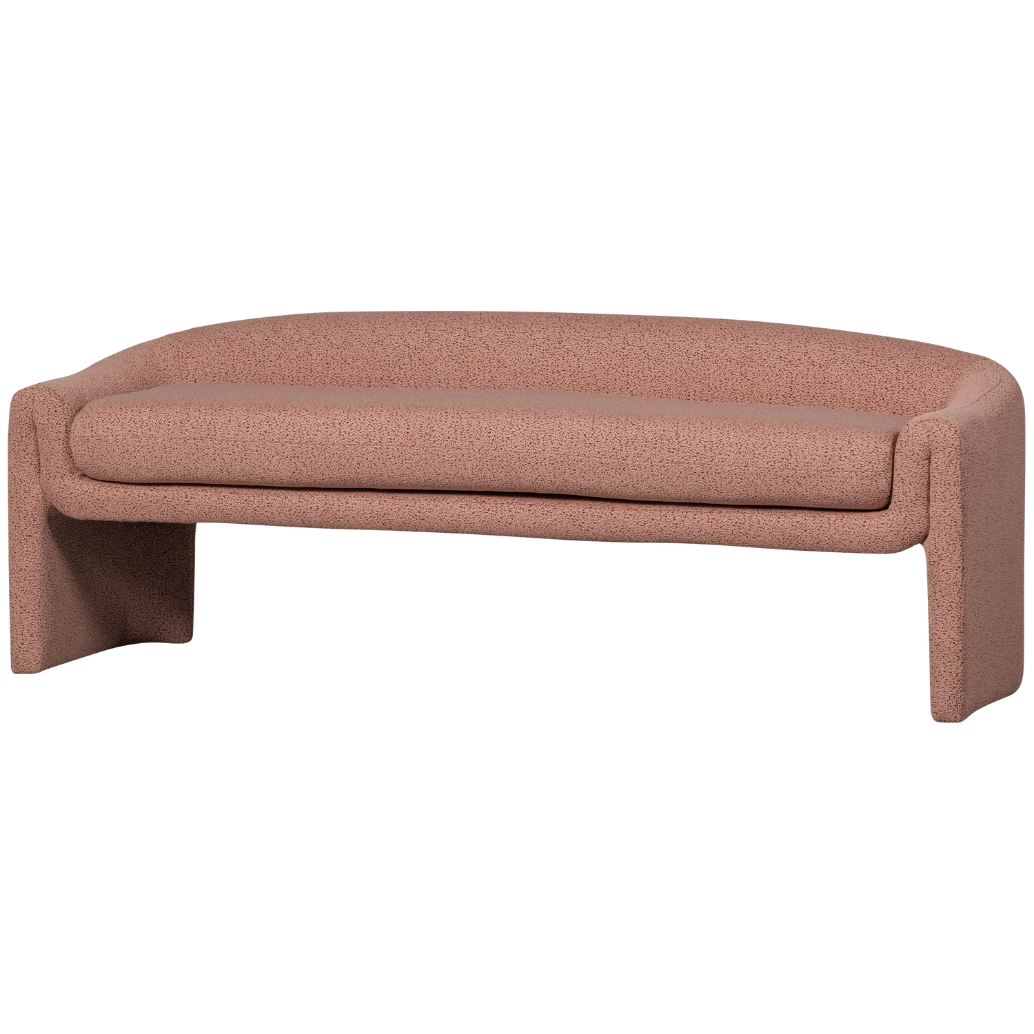 WOOOD Zone Bankje - Polyester - Rose Dust - 58x160x55