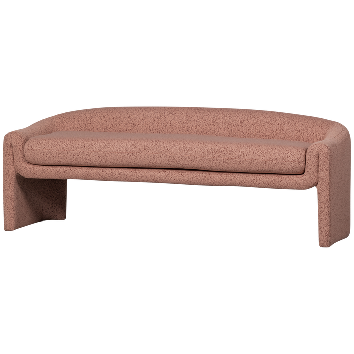 WOOOD Zone Bankje - Polyester - Rose Dust - 58x160x55