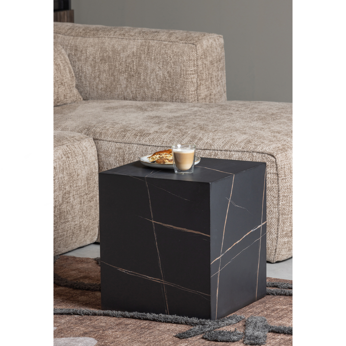 WOOOD Bean Hoekbank met Chaise Longue Rechts - Melange - Travertin