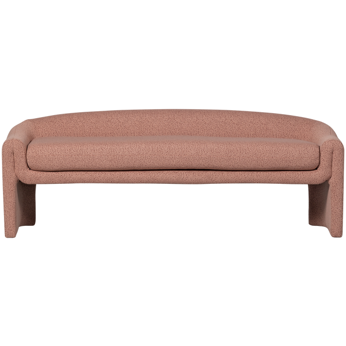 WOOOD Zone Bankje - Polyester - Rose Dust - 58x160x55