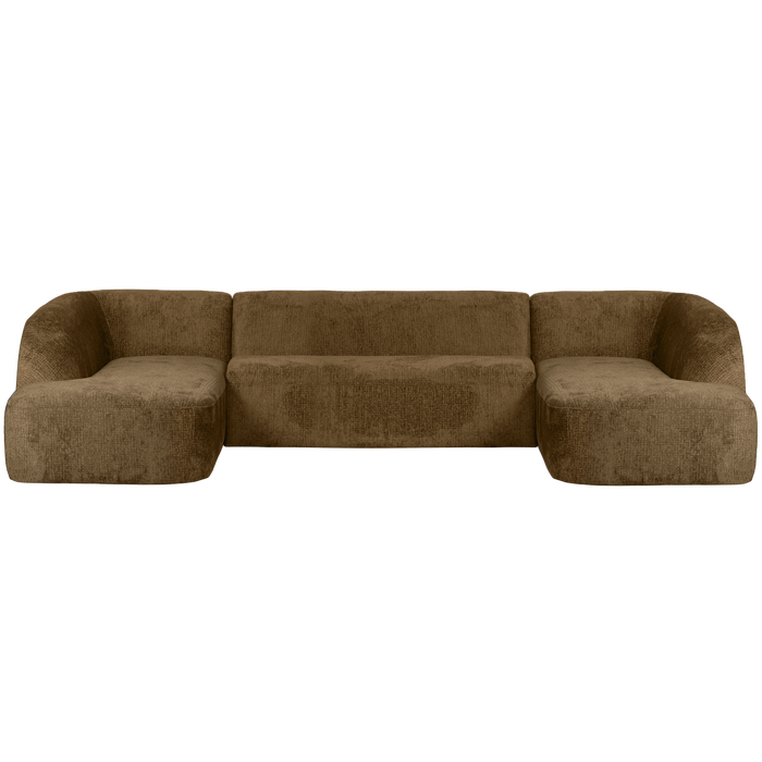 WOOOD Sloping U-Bank - Velvet - Brass