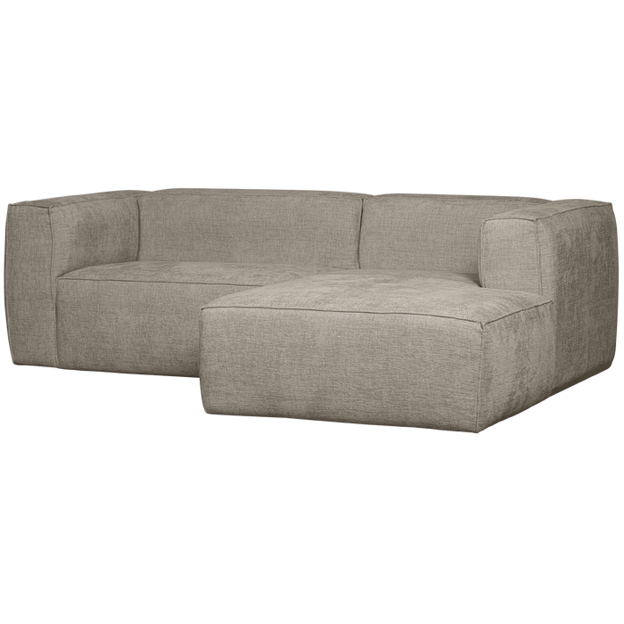 WOOOD Bean Hoekbank met Chaise Longue Rechts - Melange - Travertin