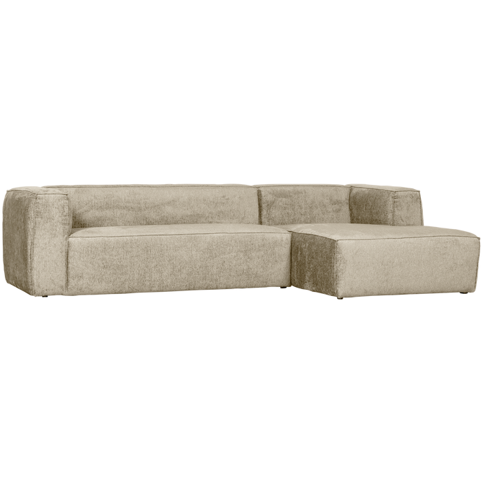 WOOOD Bean Hoekbank met Chaise Longue Rechts - Velvet - Buttermilk