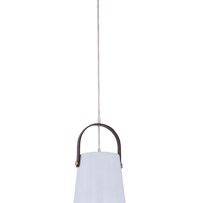 SVJ Hanglamp Rond - 22 x 22 x 44 cm - Metaal - Wit