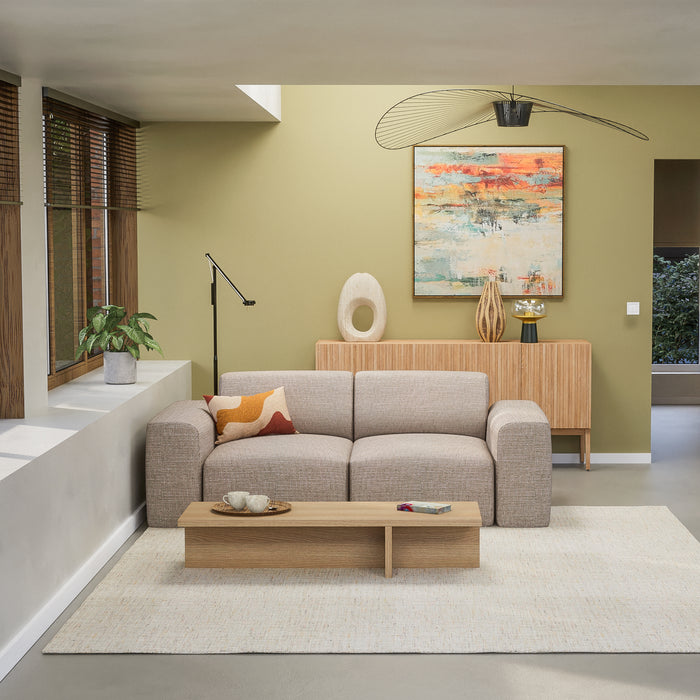 NADUVI Collection Nina 2-zitsbank - Linnen - Beige