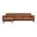 by fonQ Lewis Hoekbank met Chaise Longue Links - Nougat