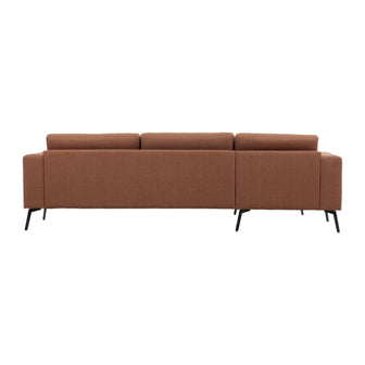 by fonQ Lewis Hoekbank met Chaise Longue Links - Nougat