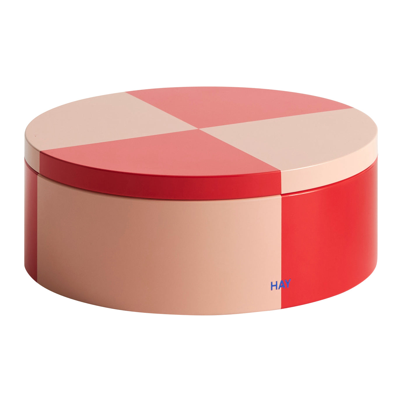 HAY Tin Voorraadblik Round - Red / Soft Pink