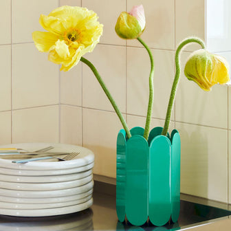 HAY Arcs Vaas - Small - Jade Green