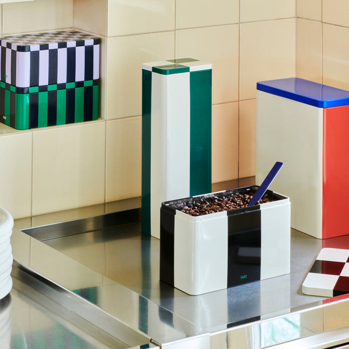 HAY Tin Voorraadblik Medium - Black / Off-White