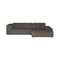 by fonQ Plume 3-zits Hoekbank met Chaise Longue Rechts - Chenille - Taupe