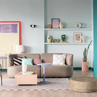 by fonQ Check Sierkussen 50 x 50 cm - Grijs