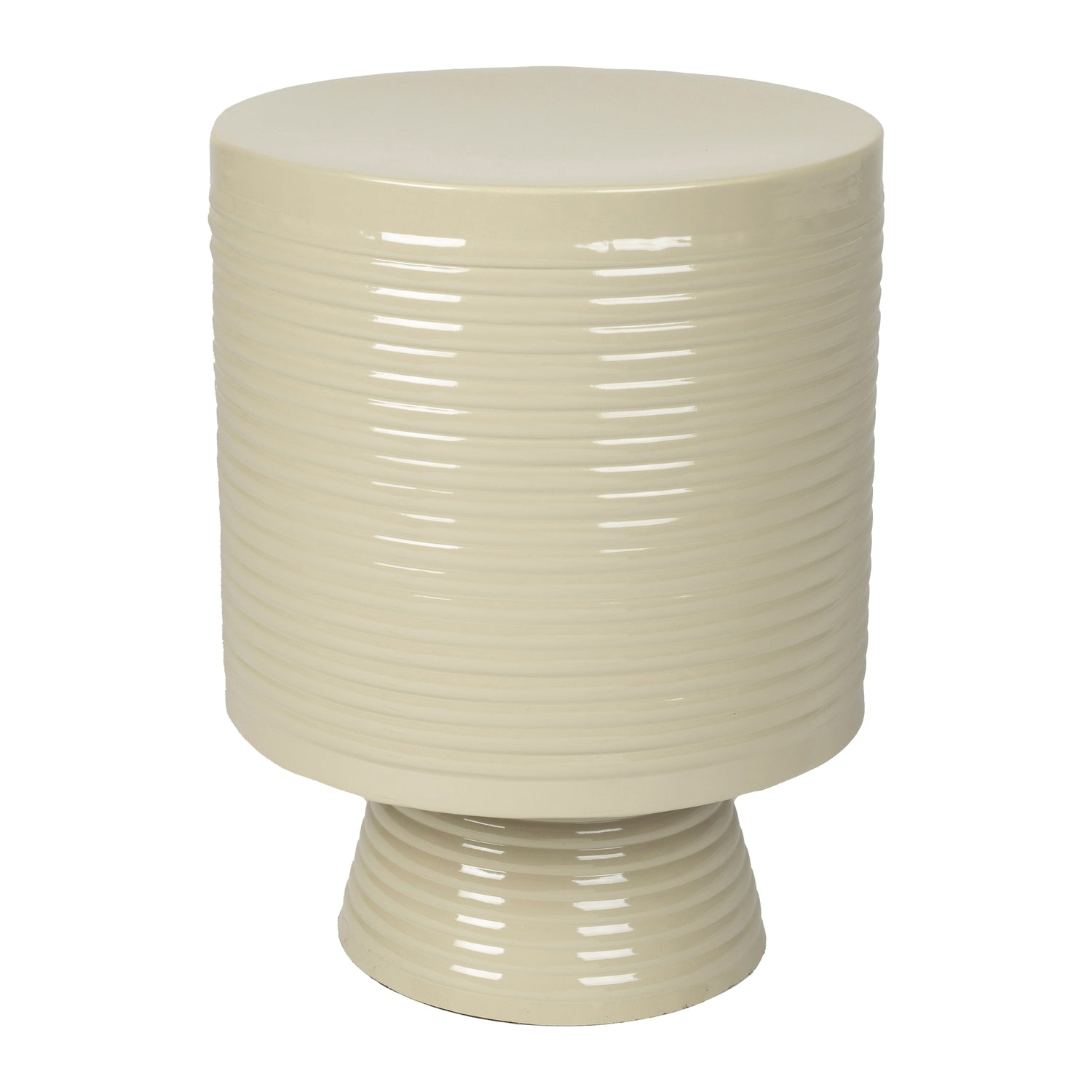 by fonQ Spool Bijzettafel H 46 x Ø 35 cm - Ivoor