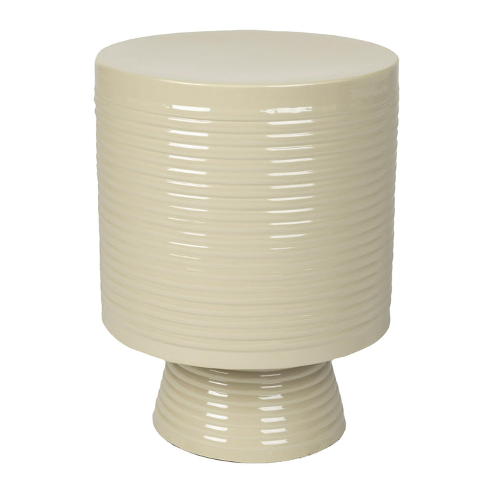 by fonQ Spool Bijzettafel H 46 x Ø 35 cm - Ivoor