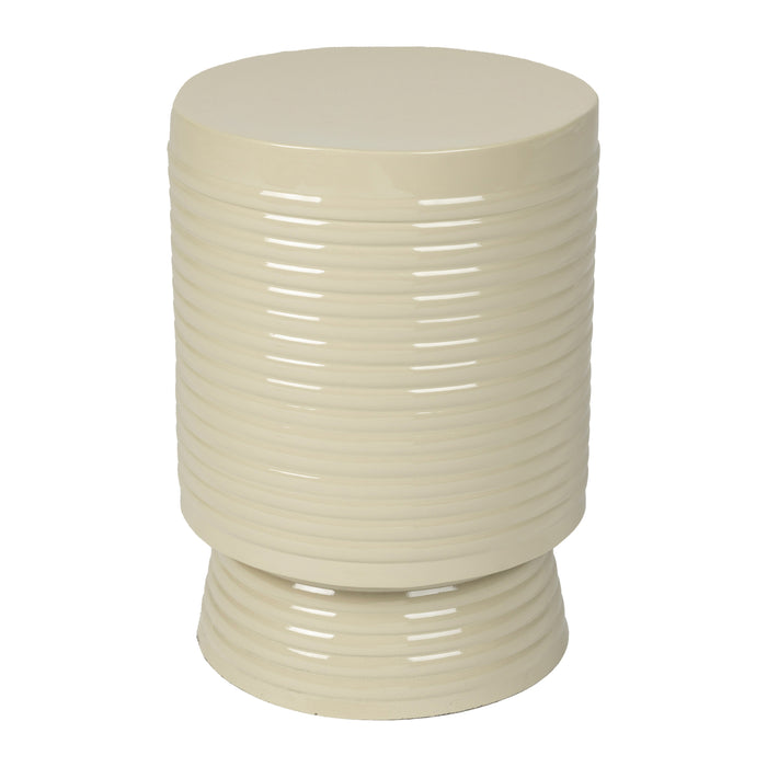 by fonQ Spool Bijzettafel H 36 x Ø 25 cm - Ivoor