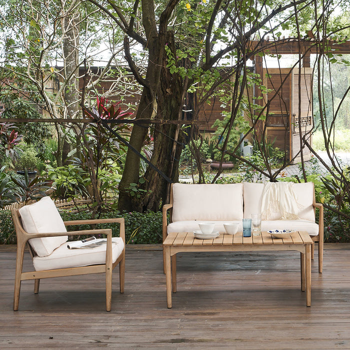 by fonQ Santorini Loungeset - Acaciahout