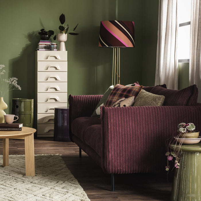 by fonQ Ribbon 4-zitsbank - Rib - Bordeaux