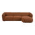by fonQ Soft Hoekbank met Chaise Longue Rechts - Micro Chenille - Terra