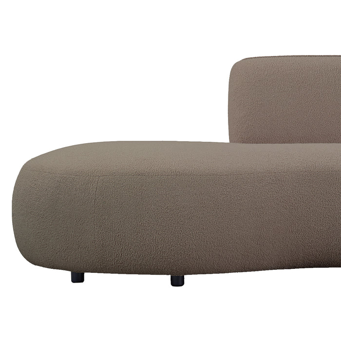 by fonQ Soft Ottomane Bank Links - Bouclé - Taupe