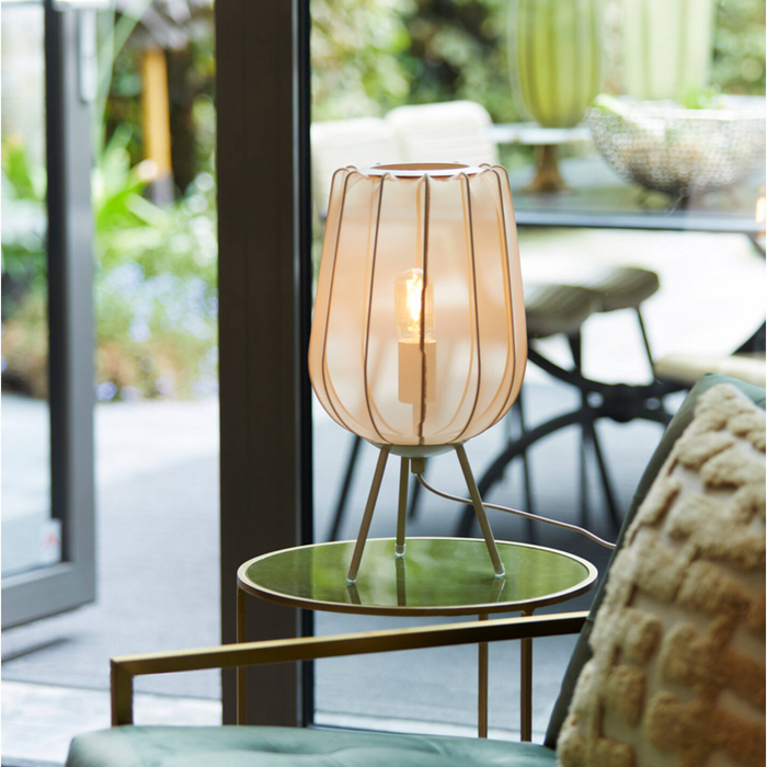 Light & Living Plumeria Tafellamp - H 45 x Ø 25 cm - Zand