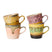 HKliving 70's Ceramics Americano Mok 0,27 L - Set van 4 - Radiant