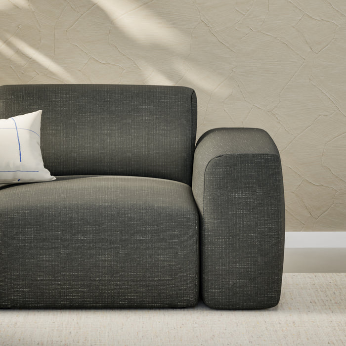 NADUVI Collection Nina Hoekbank Links - Linnen - Antraciet