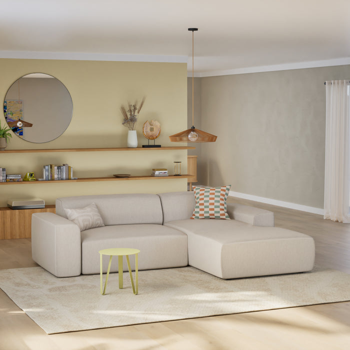 NADUVI Collection Nina Hoekbank Rechts - Linnen - Crème