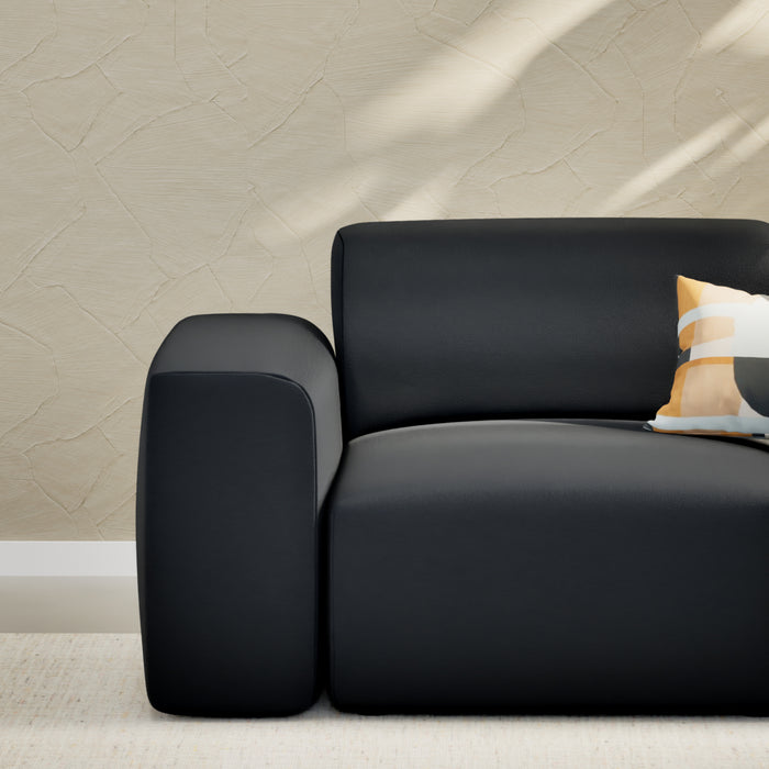 NADUVI Collection Nina Hoekbank Rechts - Velvet - Zwart