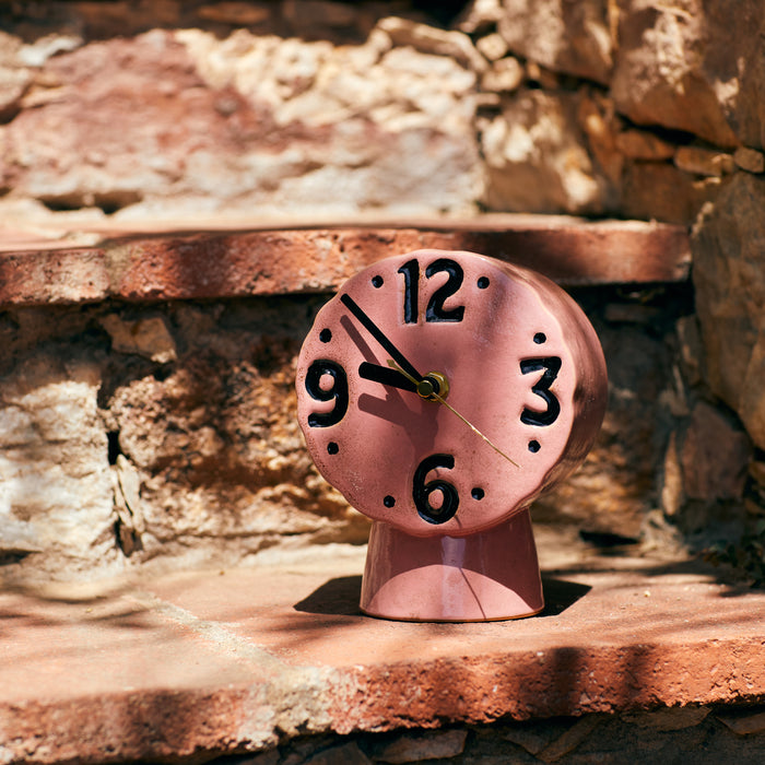 HKliving Retro Ceramics Tafelklok - Pink