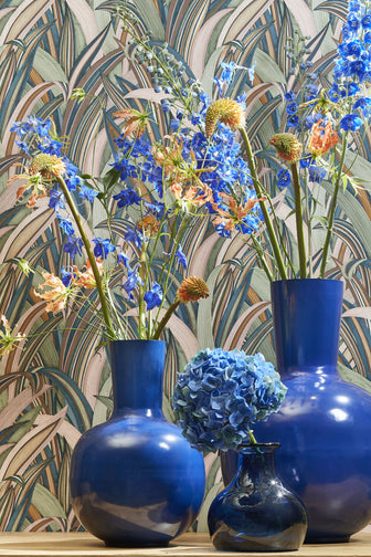 Mica Decorations Dara Vaas - H42 x Ø28 cm - Blauw