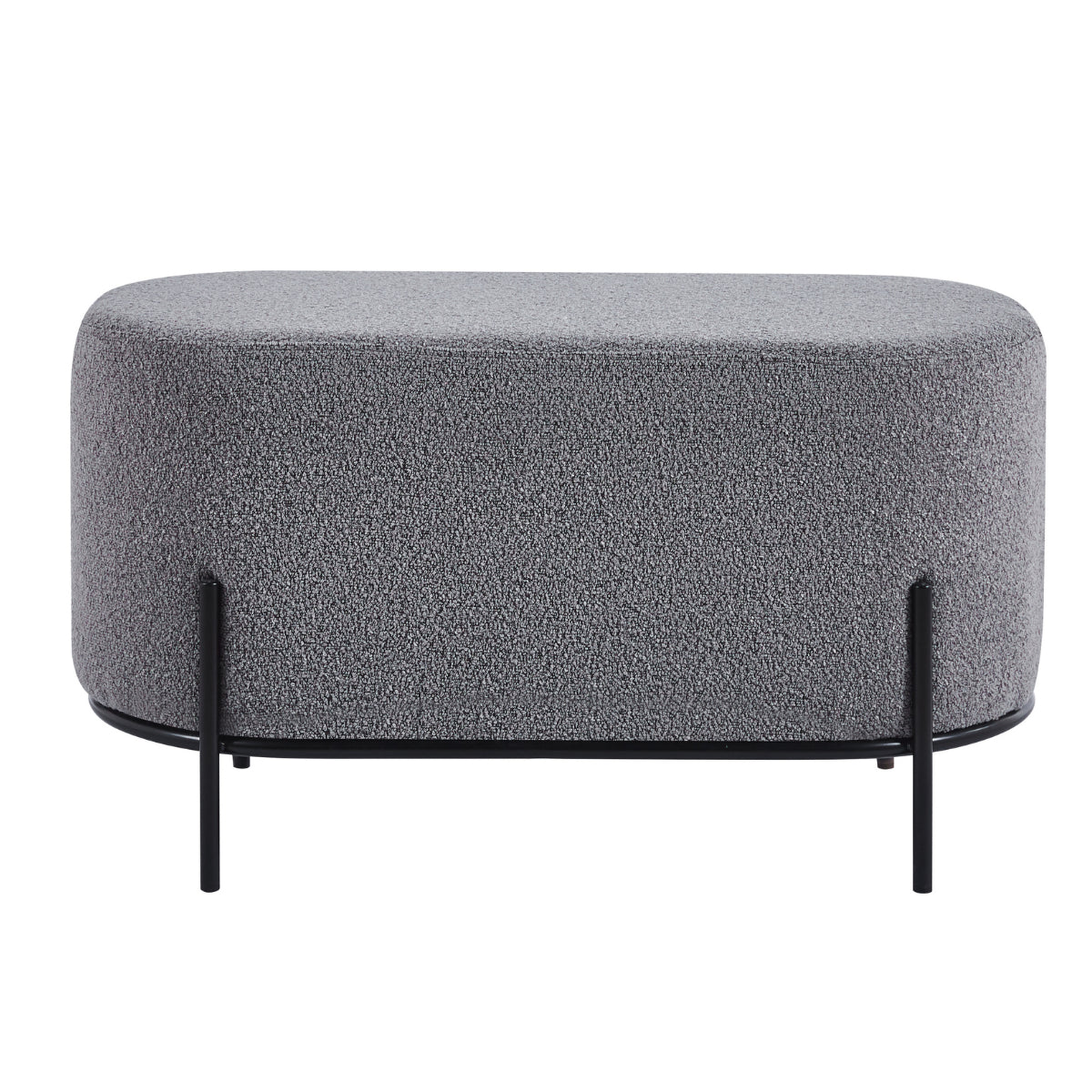 DS4U - Torben hocker duo 80x40x42 cm bouclé grijs