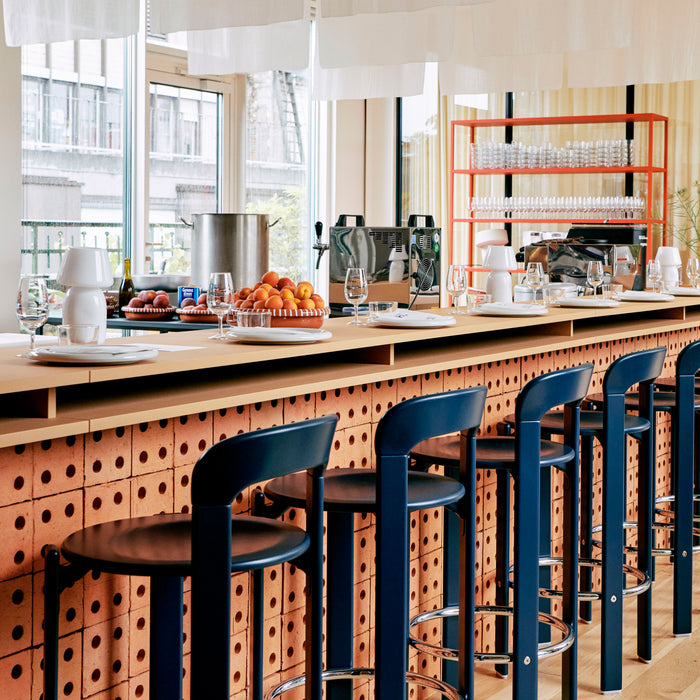 HAY Rey Barkruk High H 75 cm - Deep Blue