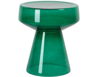 Light & Living Light&living Bijzettafel Ø37x44 cm DAKWA glas groen