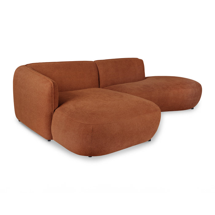 by fonQ Soft Ottomane Bank Rechts - Micro Chenille - Terra