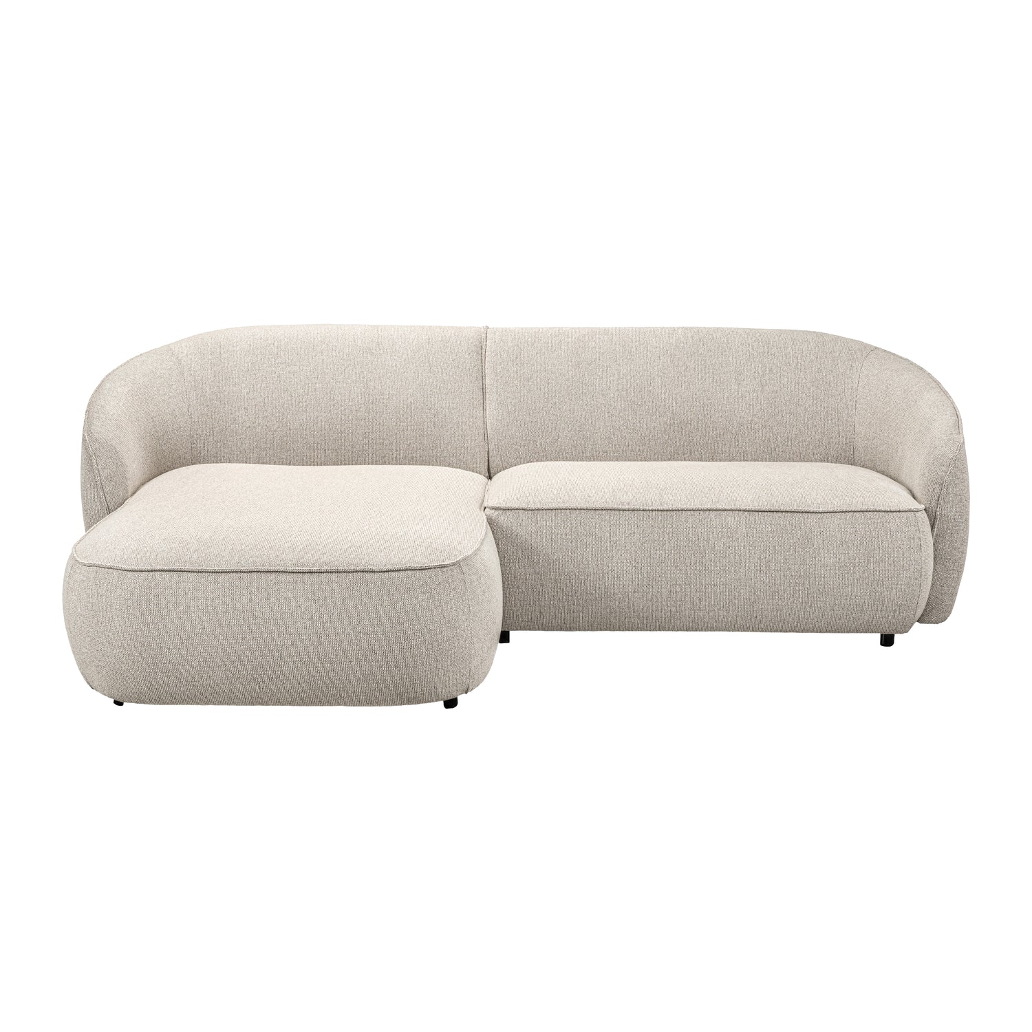by fonQ Chubby Hoekbank met Chaise Longue Links - Naturel Melange
