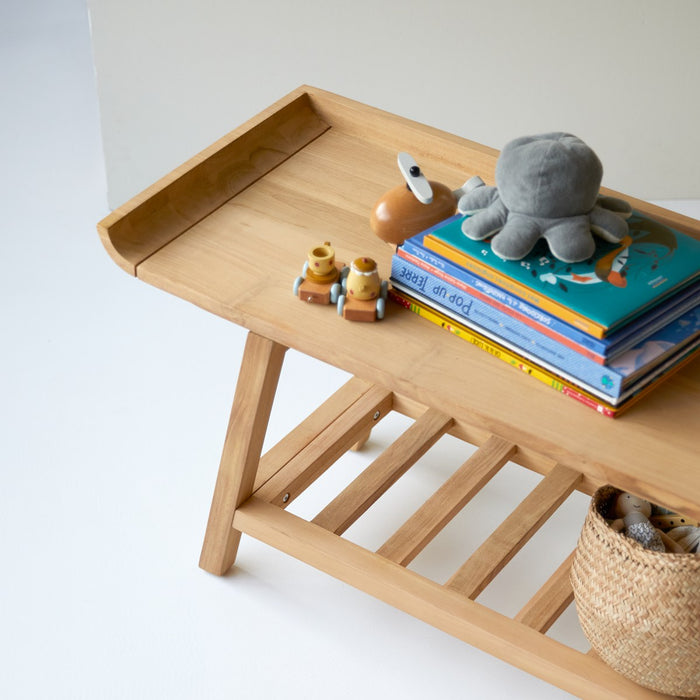 Tikamoon - Pampa - Lage console voor kinderen van massief teakhout